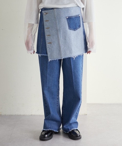 WILLOW（ウィロー）の「【willow】マルチウェイデニムラップスカート（デニムスカート・レディース・ブルー・ONE SIZE）」の20枚目の写真