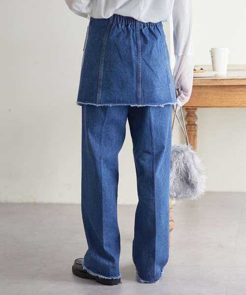 WILLOW（ウィロー）の「【willow】マルチウェイデニムラップスカート（デニムスカート・レディース・ブルー・ONE SIZE）」の6枚目の写真