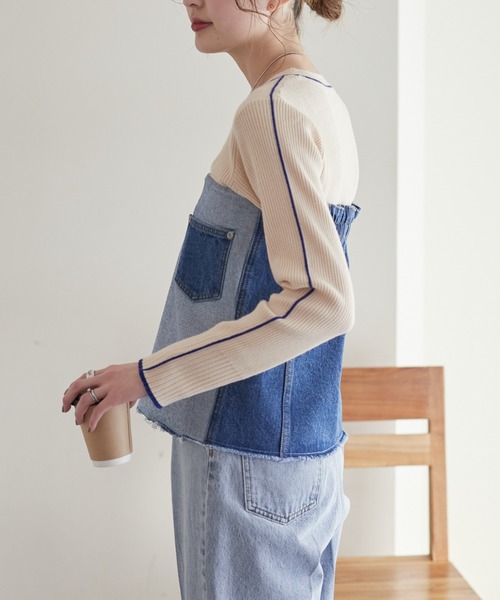 WILLOW（ウィロー）の「【willow】マルチウェイデニムラップスカート（デニムスカート・レディース・ブルー・ONE SIZE）」の14枚目の写真