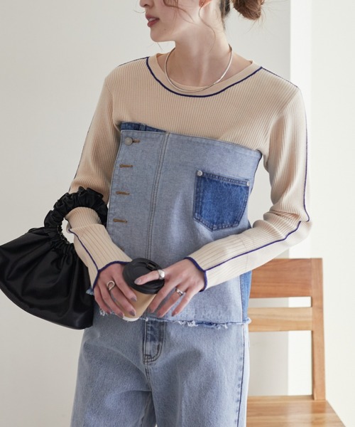 WILLOW（ウィロー）の「【willow】マルチウェイデニムラップスカート（デニムスカート・レディース・ブルー・ONE SIZE）」の12枚目の写真