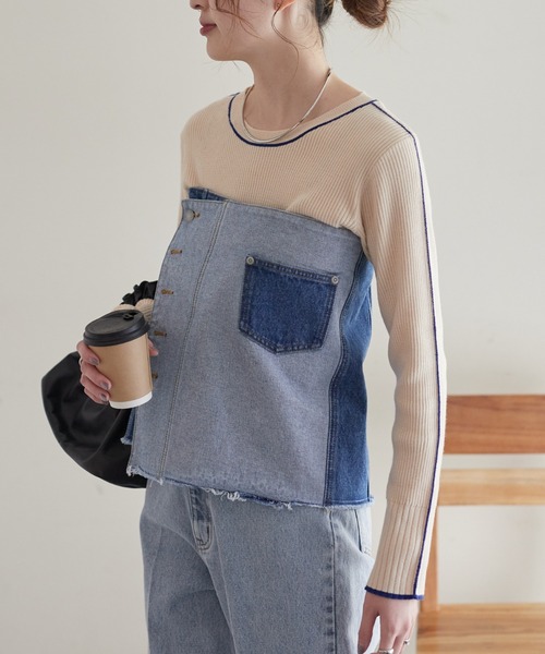 WILLOW（ウィロー）の「【willow】マルチウェイデニムラップスカート（デニムスカート・レディース・ブルー・ONE SIZE）」の13枚目の写真