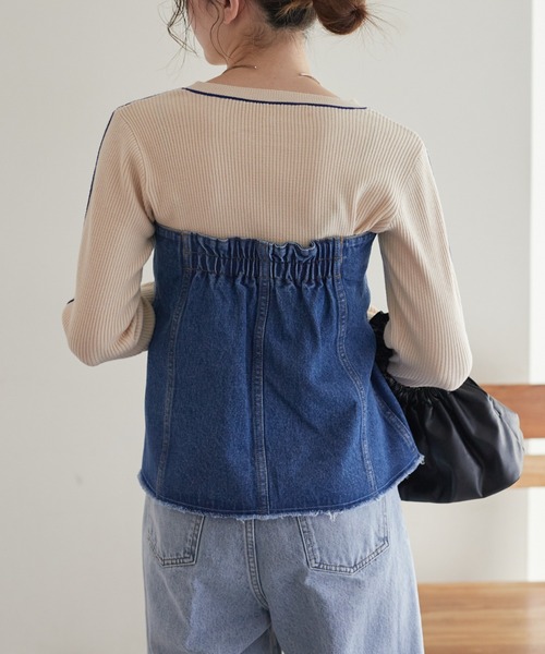 WILLOW（ウィロー）の「【willow】マルチウェイデニムラップスカート（デニムスカート・レディース・ブルー・ONE SIZE）」の15枚目の写真