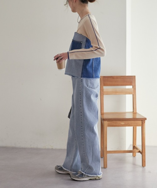 WILLOW（ウィロー）の「【willow】マルチウェイデニムラップスカート（デニムスカート・レディース・ブルー・ONE SIZE）」の18枚目の写真