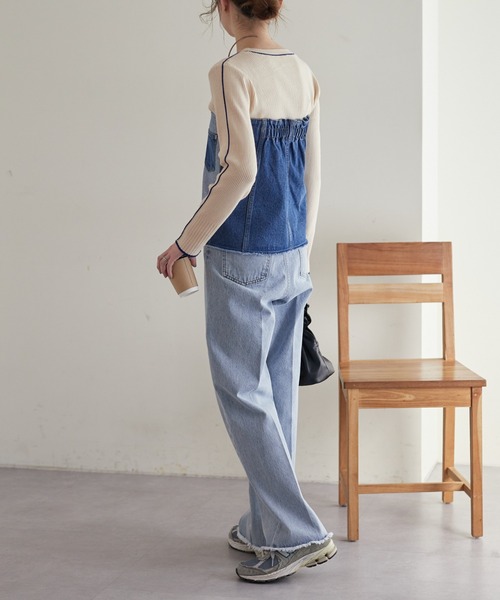 WILLOW（ウィロー）の「【willow】マルチウェイデニムラップスカート（デニムスカート・レディース・ブルー・ONE SIZE）」の19枚目の写真