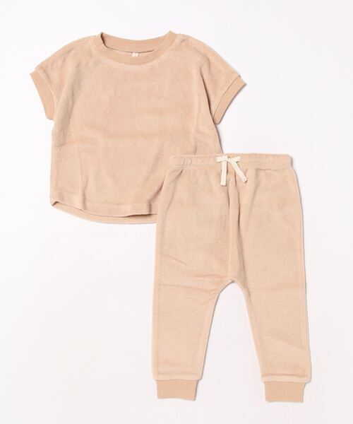 【セール】【Bs】【it】【Quincy Mae】TERRY TEE + PANT SET | BLUSH（その他ベビー用品）｜Quincy Mae（クインシーメイ）