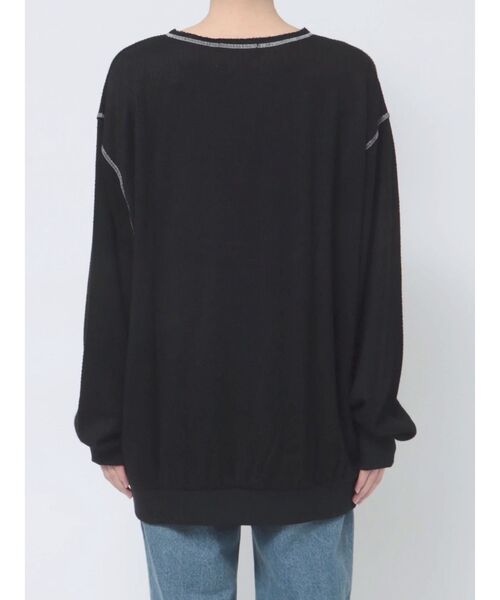 jouetie（ジュエティ）の「ニットライクロゴプルオーバー（Tシャツ/カットソー・レディース・ピンク/グレー/ブラック・MEDIUM）」の9枚目の写真