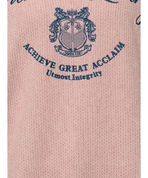 jouetie（ジュエティ）の「ニットライクロゴプルオーバー（Tシャツ/カットソー・レディース・ピンク/グレー/ブラック・MEDIUM）」の16枚目の写真