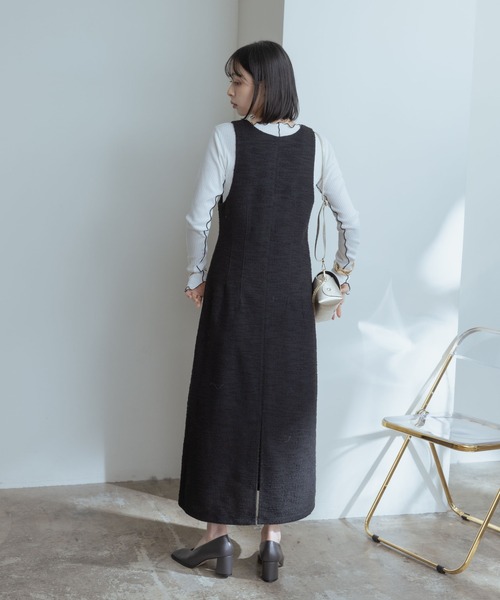 美品 エイミーロウ 2WAY ジャンパースカート 38 黒
