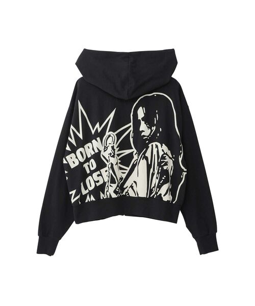 HYSTERIC GLAMOUR（ヒステリックグラマー）の「BORN TO LOSE ワイドパーカー（パーカー・レディース・ブラック/グリーン/ホワイト・FREE）」の10枚目の写真