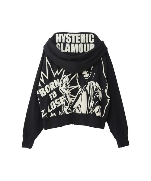 HYSTERIC GLAMOUR（ヒステリックグラマー）の「BORN TO LOSE ワイドパーカー（パーカー・レディース・ブラック/グリーン/ホワイト・FREE）」の11枚目の写真