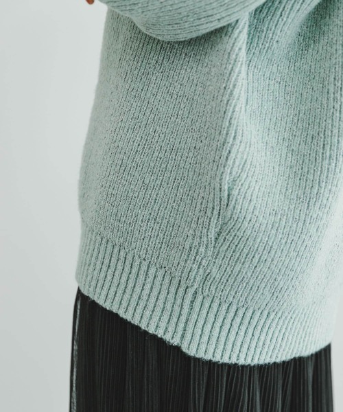 ITEMS URBANRESEARCH（アイテムズ アーバンリサーチ）の「メランジポロカーディガン（ニット/セーター・レディース・ネイビー/ミント・FREE）」の22枚目の写真