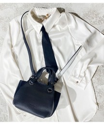 RIPANI | 【RIPANI/リパーニ】バイカラーストラップベルト牛革シュリンク加工トートバッグ(小)(トートバッグ)
