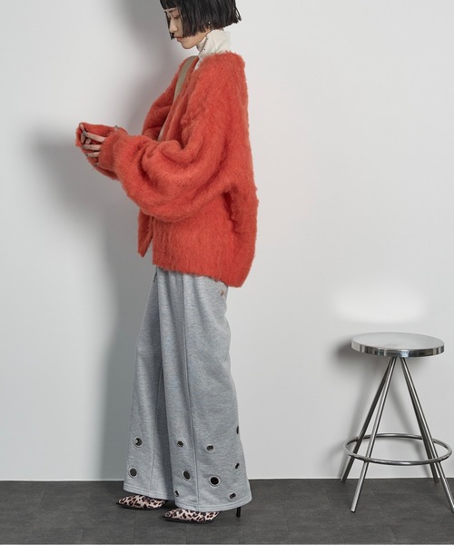 THE YOn（ザヨン）の「アイレットヘムスウェットイージーパンツ（スウェットパンツ・レディース・アイボリー/グレー/ライム/ネイビー/ブラウン/セージグリーン・FREE）」の12枚目の写真