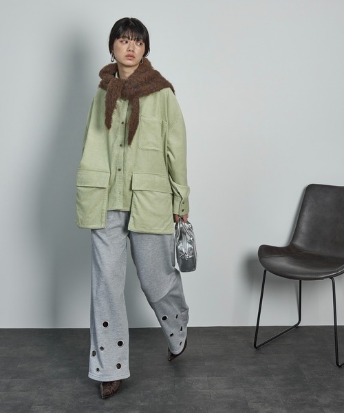 THE YOn（ザヨン）の「アイレットヘムスウェットイージーパンツ（スウェットパンツ・レディース・アイボリー/グレー/ライム/ネイビー/ブラウン/セージグリーン・FREE）」の21枚目の写真