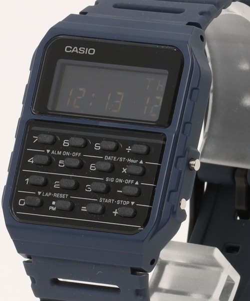 CASIO(カシオ)の「CASIO カシオ/ カリキュレーター デジタルウォッチ ラバーベルト 日常生活防水 腕時計 /// CAシリーズ(デジタル腕時計・レディース・ブラック/オフホワイト/ブラック系その他/ネイビー/カーキ・FREE)」の1枚目の写真
