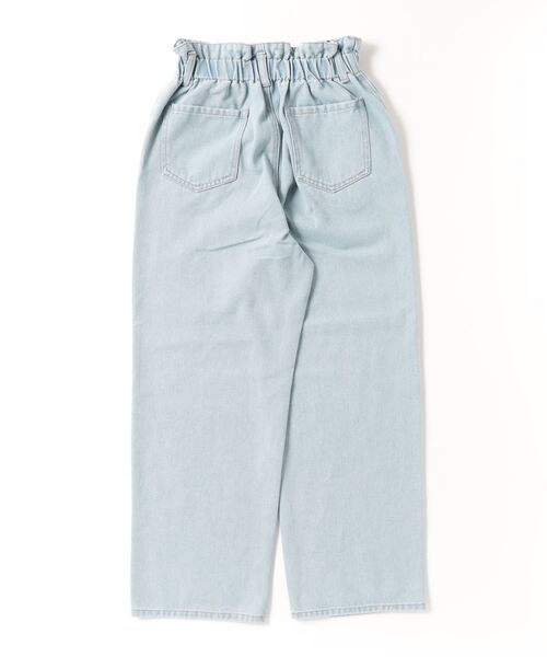 Mac-House（マックハウス）の「GOOD CREW グッドクルー ペーパーバッグデニム（デニムパンツ・レディース・ケミカルウォッシュ/サックスブルー系・S/M/L）」の3枚目の写真