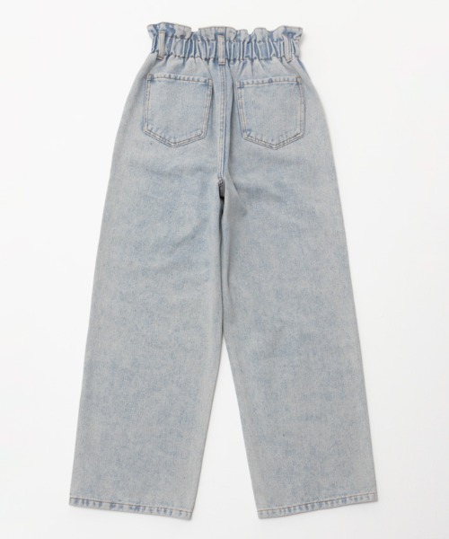 Mac-House（マックハウス）の「GOOD CREW グッドクルー ペーパーバッグデニム（デニムパンツ・レディース・ケミカルウォッシュ/サックスブルー系・S/M/L）」の8枚目の写真