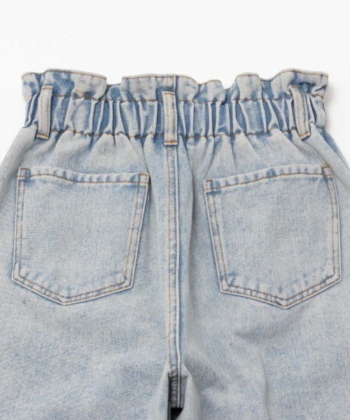 Mac-House（マックハウス）の「GOOD CREW グッドクルー ペーパーバッグデニム（デニムパンツ・レディース・ケミカルウォッシュ/サックスブルー系・S/M/L）」の10枚目の写真