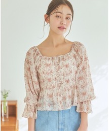 mysty woman | シャーリング2WAYブラウス　106940(シャツ/ブラウス)