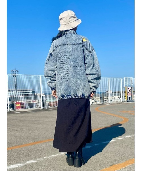 （What it isNt）ART BY MARKGONZALES（ワットイットイズント）の「【(What it isNt)】【(what it isNt)】別注デニムジャケット（デニムジャケット・メンズ・ダークグレー/ダークインディゴブルー・M/L/XL）」の8枚目の写真