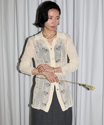 メッシュニットポロシャツ