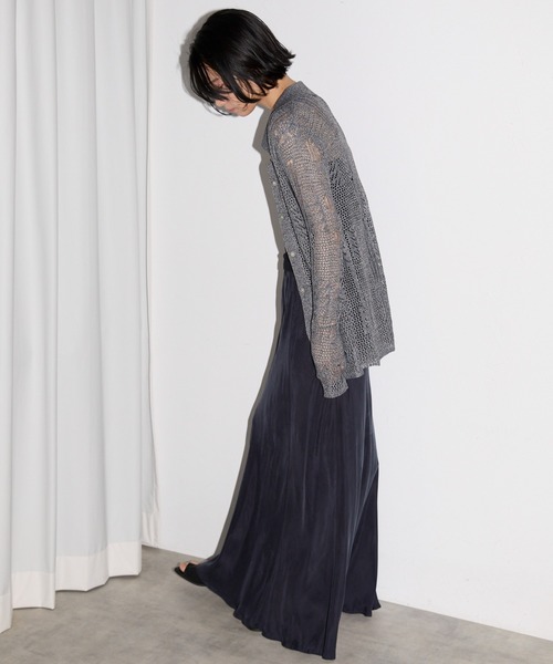 leimn（レイムン）の「メッシュニットポロシャツ（ポロシャツ・レディース・ホワイト/ブラック×ホワイト・M）」の11枚目の写真