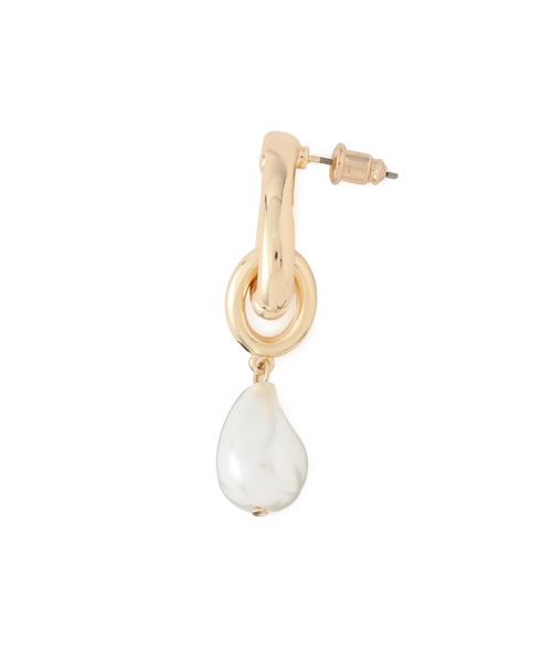 VIS（ビス）の「しずくメタルパールピアス（ピアス（両耳用）・レディース・ゴールド/シルバー・FREE）」の7枚目の写真