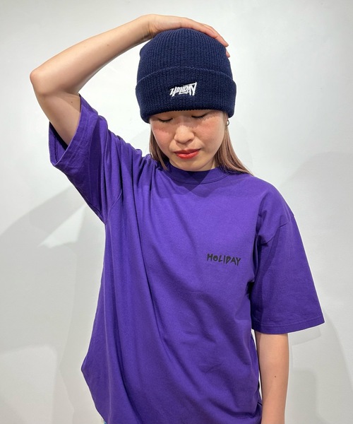 HOLIDAY(ホリデイ)の「KNIT CAP (HOLIDAY) ニットキャップ (ホリデイ)(ニットキャップ/ビーニー・レディース・ネイビー/ブラック/グレー/レッド・ONE SIZE)」の13枚目の写真