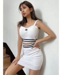 GYDA | ラインパイルニットビスチェ(キャミソール)