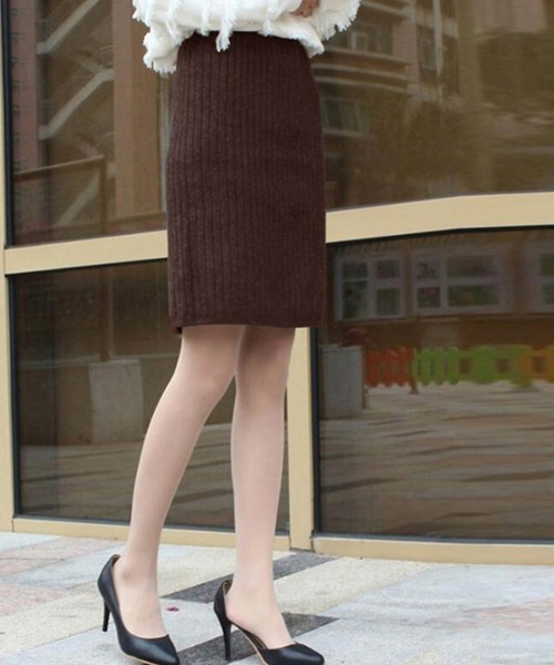 Miniministore(ミニミニストア)の「ニットスカートレディース大人セクシー(スカート・レディース・ブラック系2/ブラウン系1/ブラウン系2/グレー系2/アイボリー系2/ブラック系1/アイボリー系1/グレー系1・FREE)」の5枚目の写真