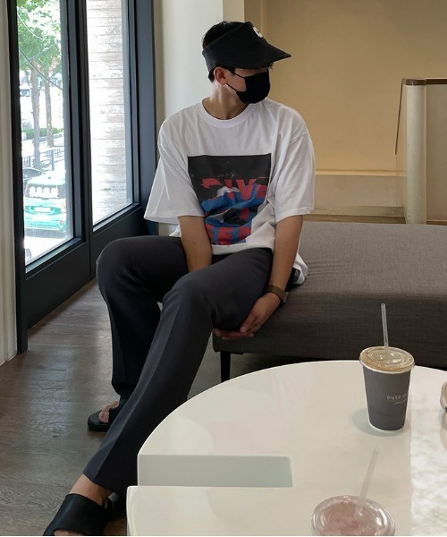 ASCLO（エジュクロ）の「[ASCLO MADE] Tension Semi Bootcut Slacks（スラックス・メンズ・ブラック/ベージュ/グレー/ブルー・SMALL/MEDIUM/LARGE）」の22枚目の写真