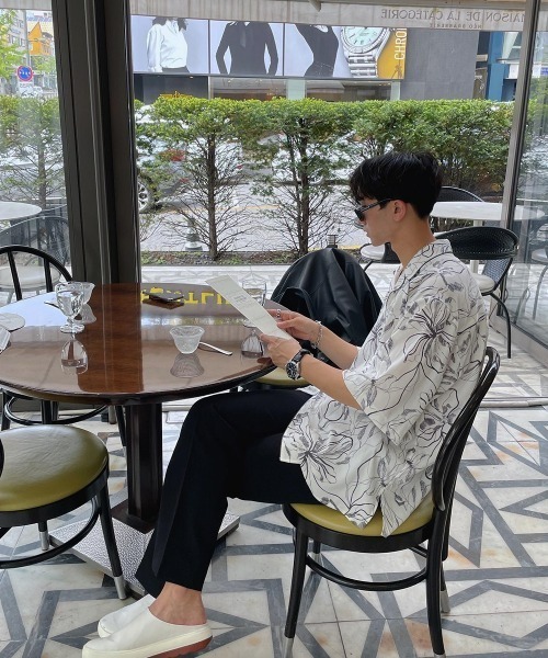 ASCLO（エジュクロ）の「[ASCLO MADE] Tension Semi Bootcut Slacks（スラックス・メンズ・ブラック/ベージュ/グレー/ブルー・SMALL/MEDIUM/LARGE）」の20枚目の写真