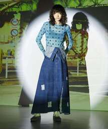 CONVERSE TOKYO（コンバーストウキョウ）の「2WAY DENIM CRASHED BARE DRESS（ワンピース）」
