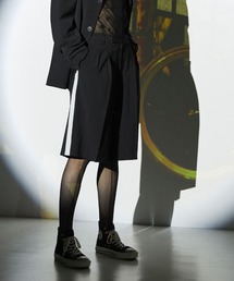 【SET UP】SIDE LINE TUCK HALF PANTS
