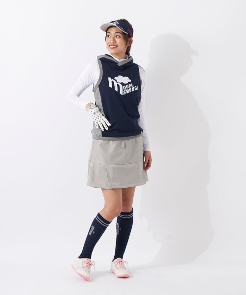 marie claire(マリ・クレール)の「【marie claire/マリ.クレール】レディースカットソーパーカーベスト+インナーシャツセット ゴルフ(ベスト・レディース・ネイビー/グレー/オフホワイト/イエロー・X-LARGE/LARGE/MEDIUM)」の14枚目の写真