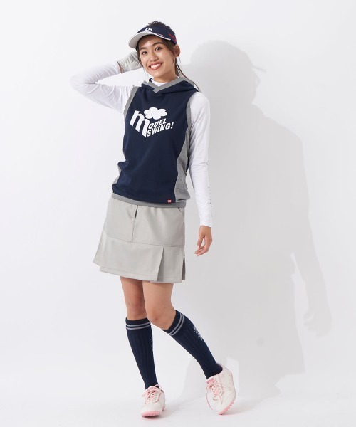 marie claire(マリ・クレール)の「【marie claire/マリ.クレール】レディースカットソーパーカーベスト+インナーシャツセット ゴルフ(ベスト・レディース・ネイビー/グレー/オフホワイト/イエロー・X-LARGE/LARGE/MEDIUM)」の16枚目の写真