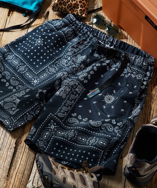 FREAK'S STORE（フリークスストア）の「限定展開 クライミング イージー ナイロンショーツ（その他パンツ・メンズ・ブラック系その他/グリーン/レオパード/ブラック/ブラック系その他2/ベージュ/ネイビー/パープル・SMALL/MEDIUM/LARGE）」の2枚目の写真