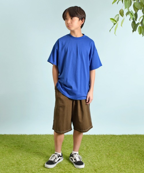 GLAZOS(グラソス)の「【大人向けサイズあり】コットンツイル・ハーフペインターパンツ(その他パンツ・キッズ・カーキ/ブラック/ベージュ/ブラウン・140cm/150cm/160cm/170cm)」の5枚目の写真