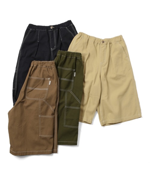 GLAZOS(グラソス)の「【大人向けサイズあり】コットンツイル・ハーフペインターパンツ(その他パンツ・キッズ・カーキ/ブラック/ベージュ/ブラウン・140cm/150cm/160cm/170cm)」の19枚目の写真