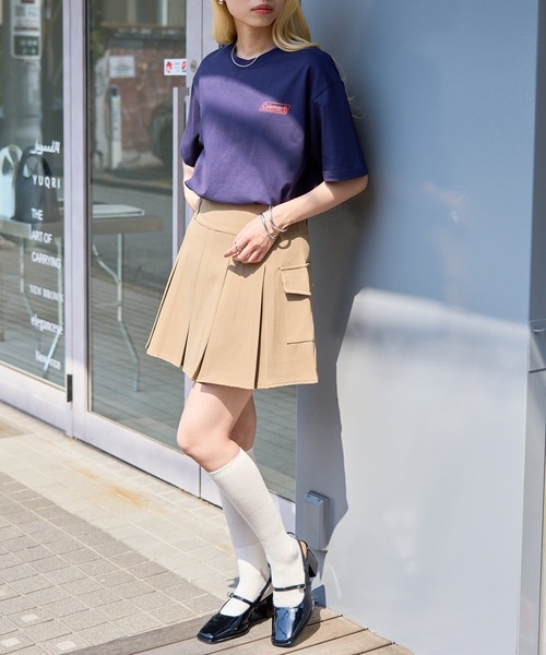 COLEMAN（コールマン）の「【Coleman】classic logo tee   ワンポイントクラシカルロゴTシャツ コールマン（Tシャツ/カットソー・レディース・ブラック/ホワイト/ネイビー/グリーン/ピンク/ダークブラウン・L/M/S/XS/XL）」の14枚目の写真