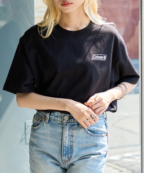 COLEMAN（コールマン）の「【Coleman】classic logo tee   ワンポイントクラシカルロゴTシャツ コールマン（Tシャツ/カットソー・レディース・ブラック/ホワイト/ネイビー/グリーン/ピンク/ダークブラウン・L/M/S/XS/XL）」の21枚目の写真