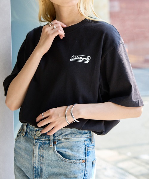 COLEMAN（コールマン）の「【Coleman】classic logo tee   ワンポイントクラシカルロゴTシャツ コールマン（Tシャツ/カットソー・レディース・ブラック/ホワイト/ネイビー/グリーン/ピンク/ダークブラウン・L/M/S/XS/XL）」の22枚目の写真