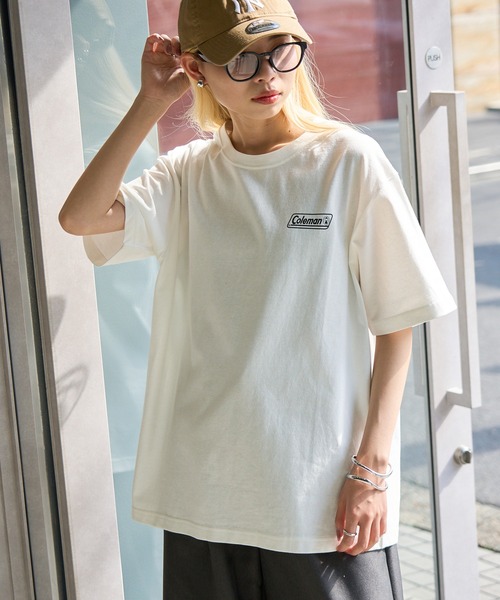 COLEMAN（コールマン）の「【Coleman】classic logo tee   ワンポイントクラシカルロゴTシャツ コールマン（Tシャツ/カットソー・レディース・ブラック/ホワイト/ネイビー/グリーン/ピンク/ダークブラウン・L/M/S/XS/XL）」の15枚目の写真