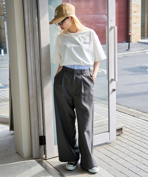 COLEMAN（コールマン）の「【Coleman】classic logo tee   ワンポイントクラシカルロゴTシャツ コールマン（Tシャツ/カットソー・レディース・ブラック/ホワイト/ネイビー/グリーン/ピンク/ダークブラウン・L/M/S/XS/XL）」の18枚目の写真