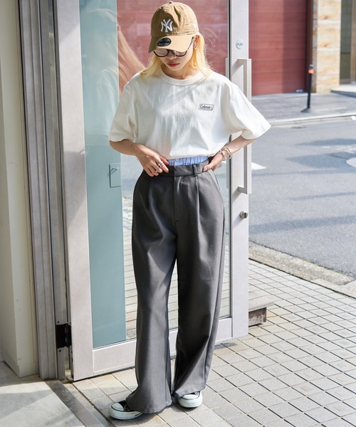 COLEMAN（コールマン）の「【Coleman】classic logo tee   ワンポイントクラシカルロゴTシャツ コールマン（Tシャツ/カットソー・レディース・ブラック/ホワイト/ネイビー/グリーン/ピンク/ダークブラウン・L/M/S/XS/XL）」の19枚目の写真