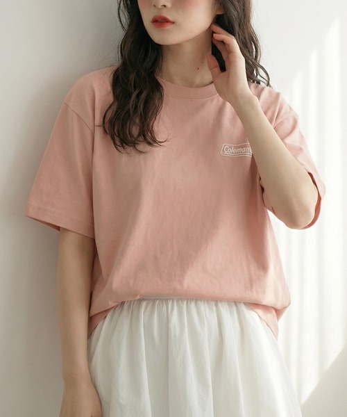 COLEMAN(コールマン)の「【Coleman】classic logo tee ワンポイントクラシカルロゴTシャツ コールマン(Tシャツ/カットソー・レディース・ブラック/ホワイト/ネイビー/グリーン/ピンク/ダークブラウン・L/M/S/XS/XL)」の14枚目の写真