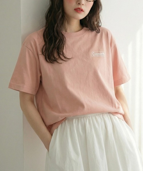 COLEMAN(コールマン)の「【Coleman】classic logo tee ワンポイントクラシカルロゴTシャツ コールマン(Tシャツ/カットソー・レディース・ブラック/ホワイト/ネイビー/グリーン/ピンク/ダークブラウン・L/M/S/XS/XL)」の13枚目の写真