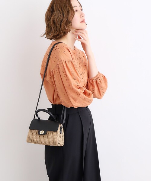 grove(グローブ)の「◆【雑誌掲載】フラップペーパーミニショルダー(ショルダーバッグ・レディース・キャメル/ライトブルー/ブラック/アイボリー/イエロー・00)」の10枚目の写真