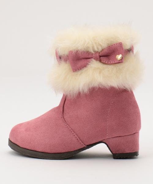 ANY（エニィ）の「【KIDS雑貨】リボン ブーティー（ブーティ・キッズ・ダークブラウン系/ピンク系・20/17/21/19/16/18）」の6枚目の写真