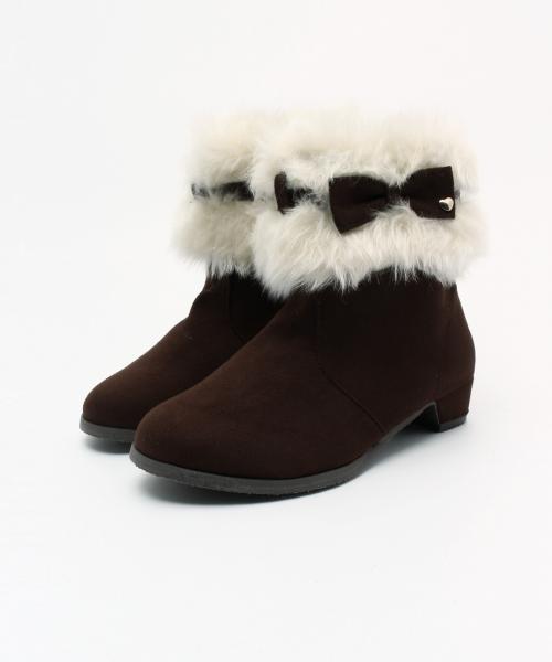 ANY（エニィ）の「【KIDS雑貨】リボン ブーティー（ブーティ・キッズ・ダークブラウン系/ピンク系・20/17/21/19/16/18）」の5枚目の写真